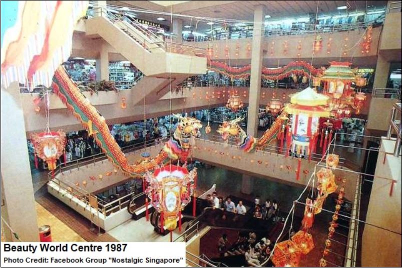 The inside of Beauty World Centre Singapore. 