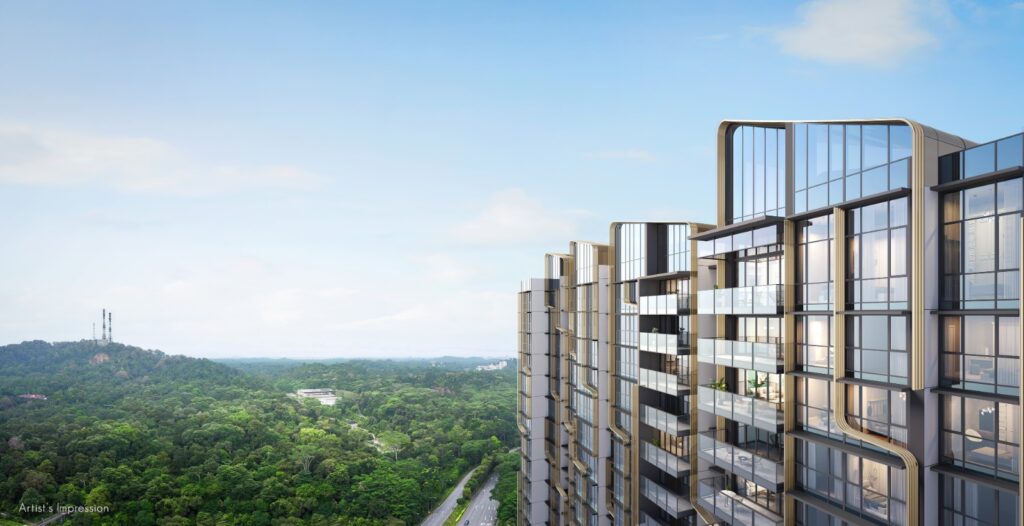 unblocked views of Bukit Timah Nature Reserves, looking forward to the transformation of Eight at Bukit Timah, a pure residential condo along Bukit TImah Link, the last plot of land with limited units for sale.